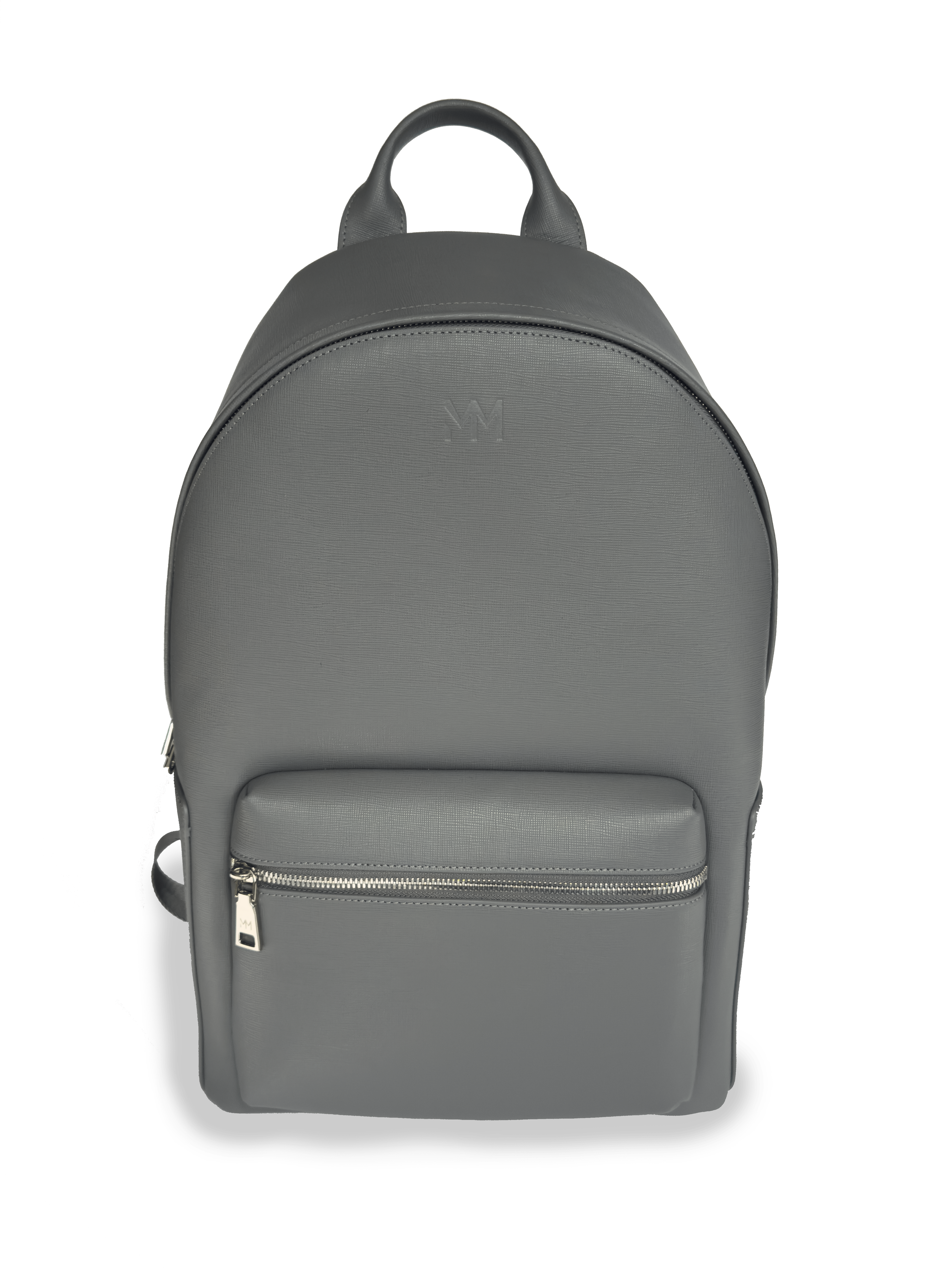 Nardo Grey Saffiano Leather Rucksack