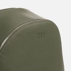 Olive Saffiano Leather Rucksack