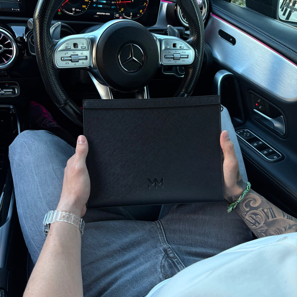 Black Saffiano Travel Bag