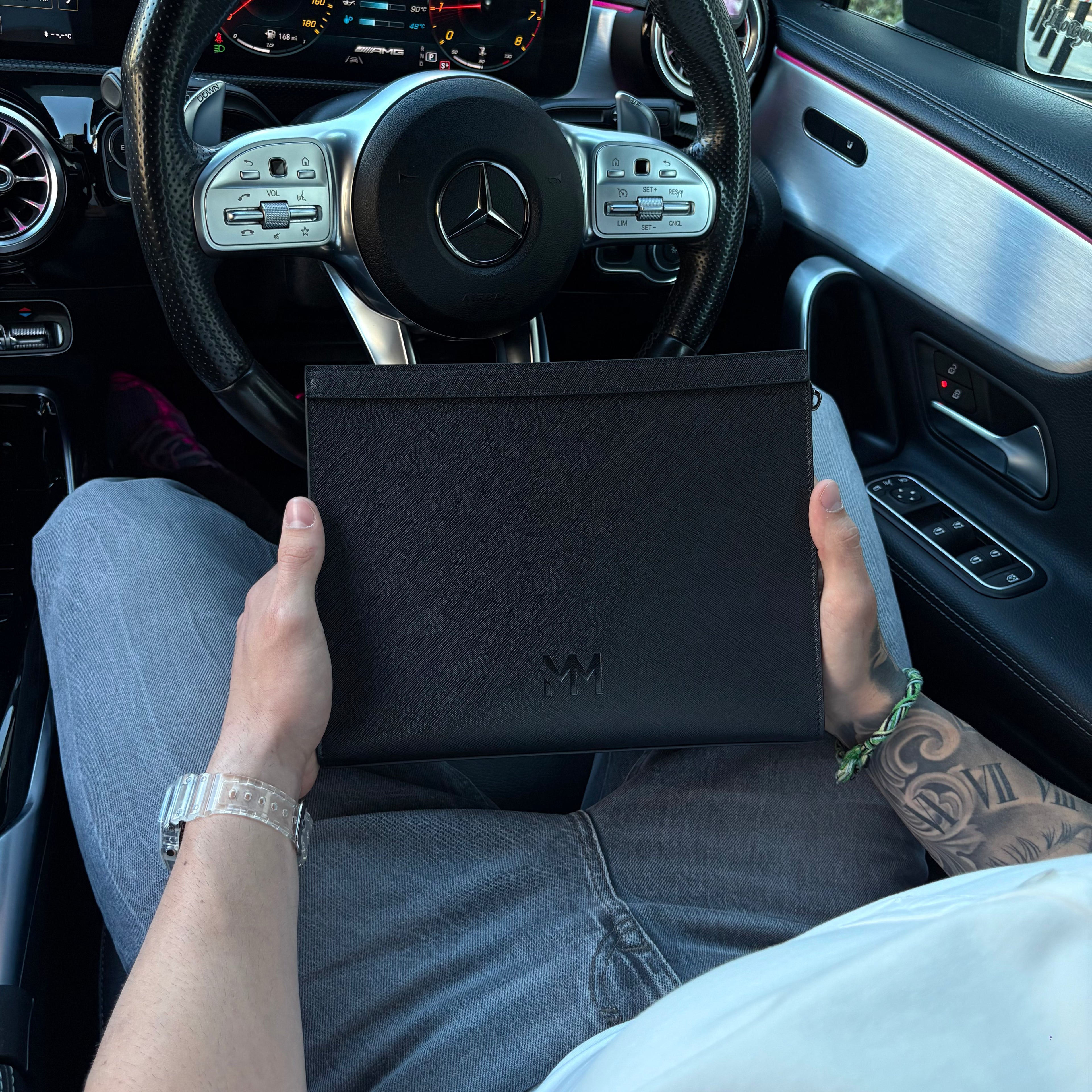 Black Saffiano Travel Bag