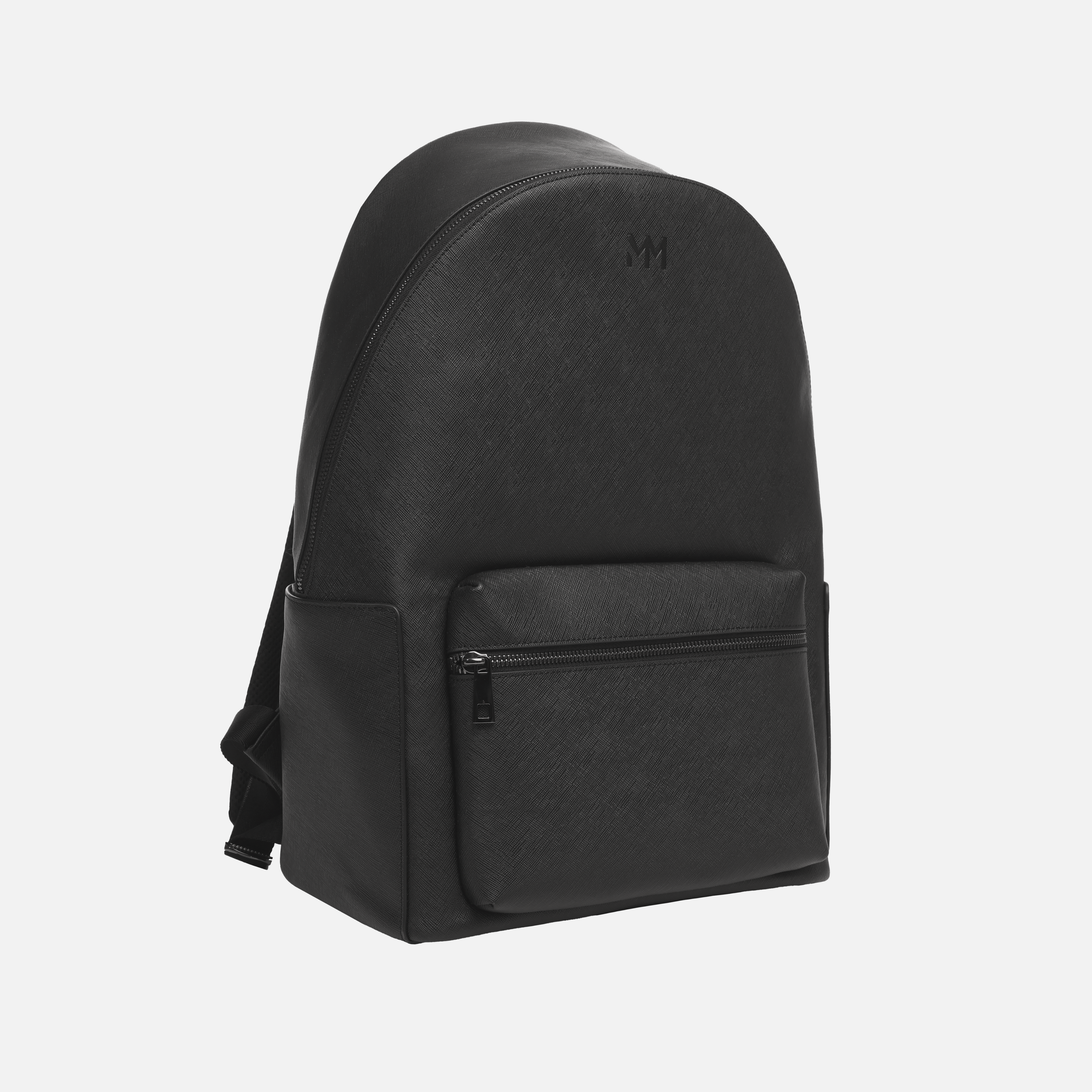 Black Saffiano Leather Rucksack