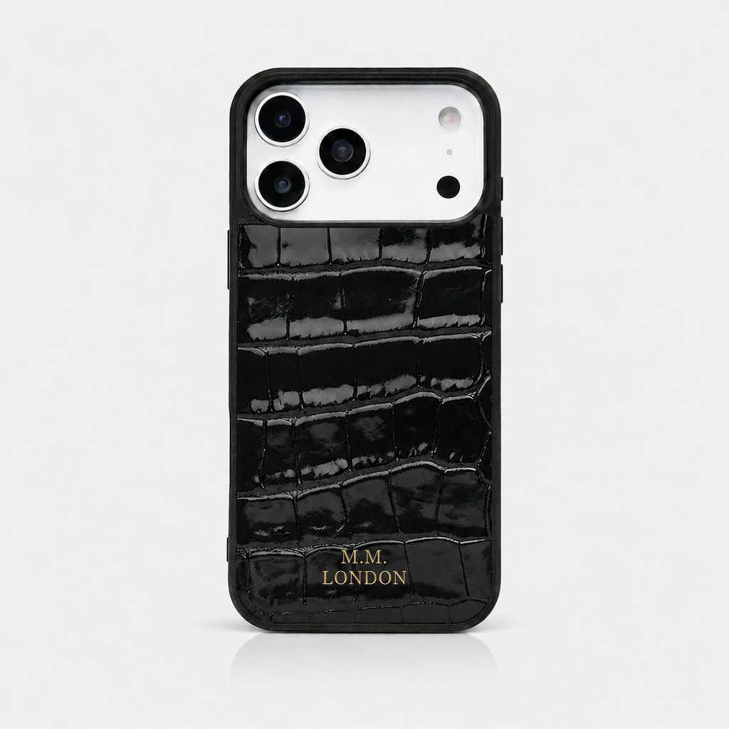 Black Croco iPhone Case