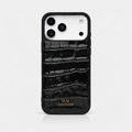 Black Croco iPhone Case