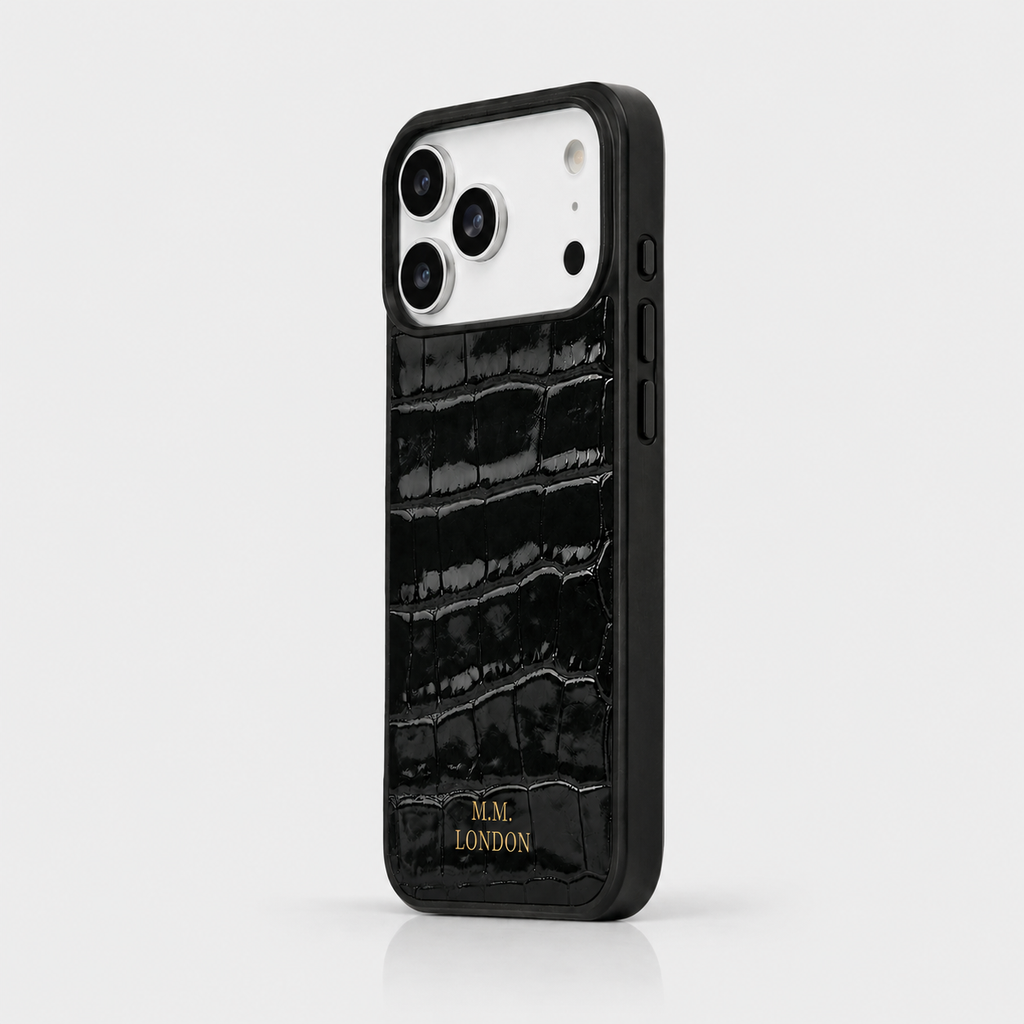 Black Croco iPhone Case