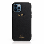 Black Saffiano iPhone Cases