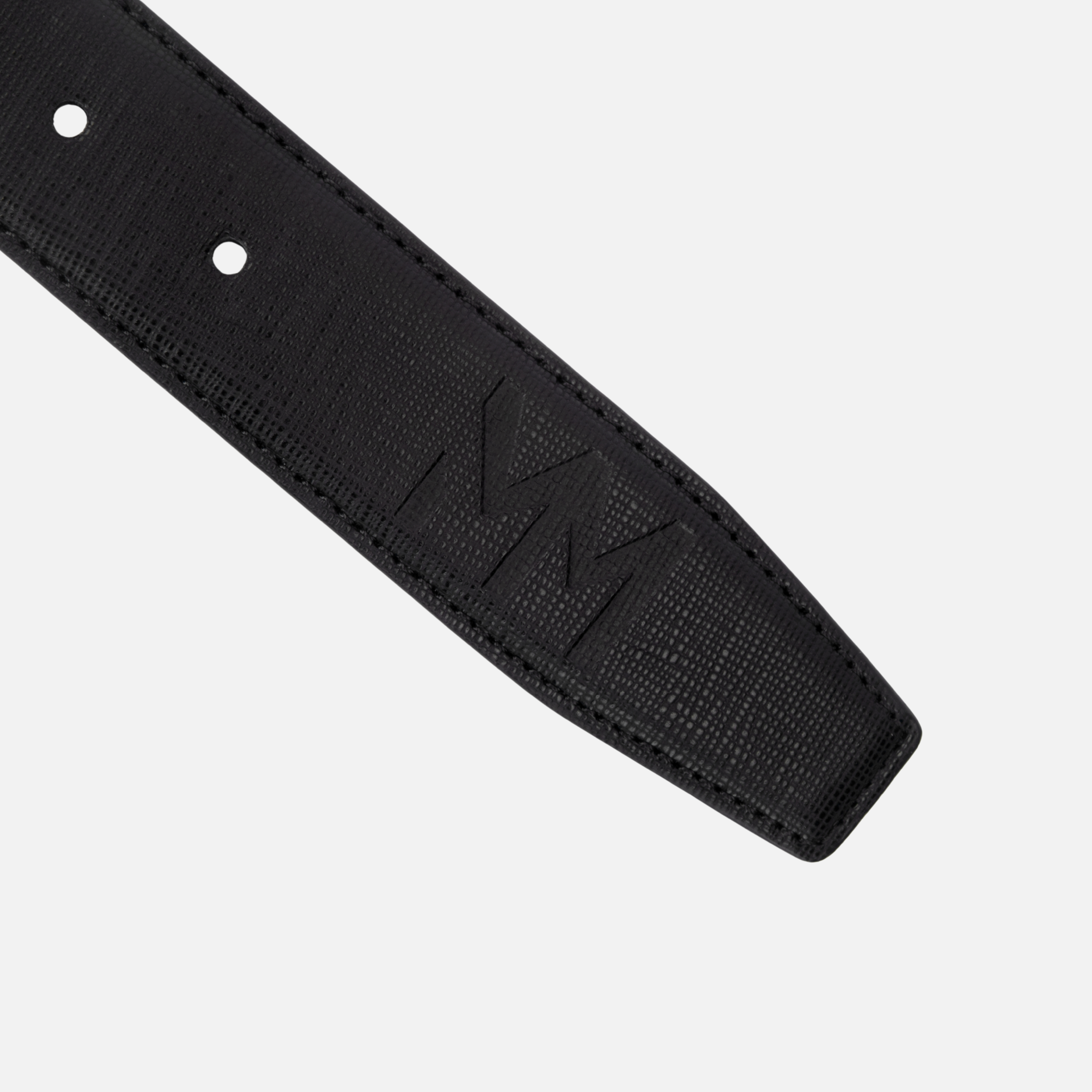 Black Saffiano Leather Belt