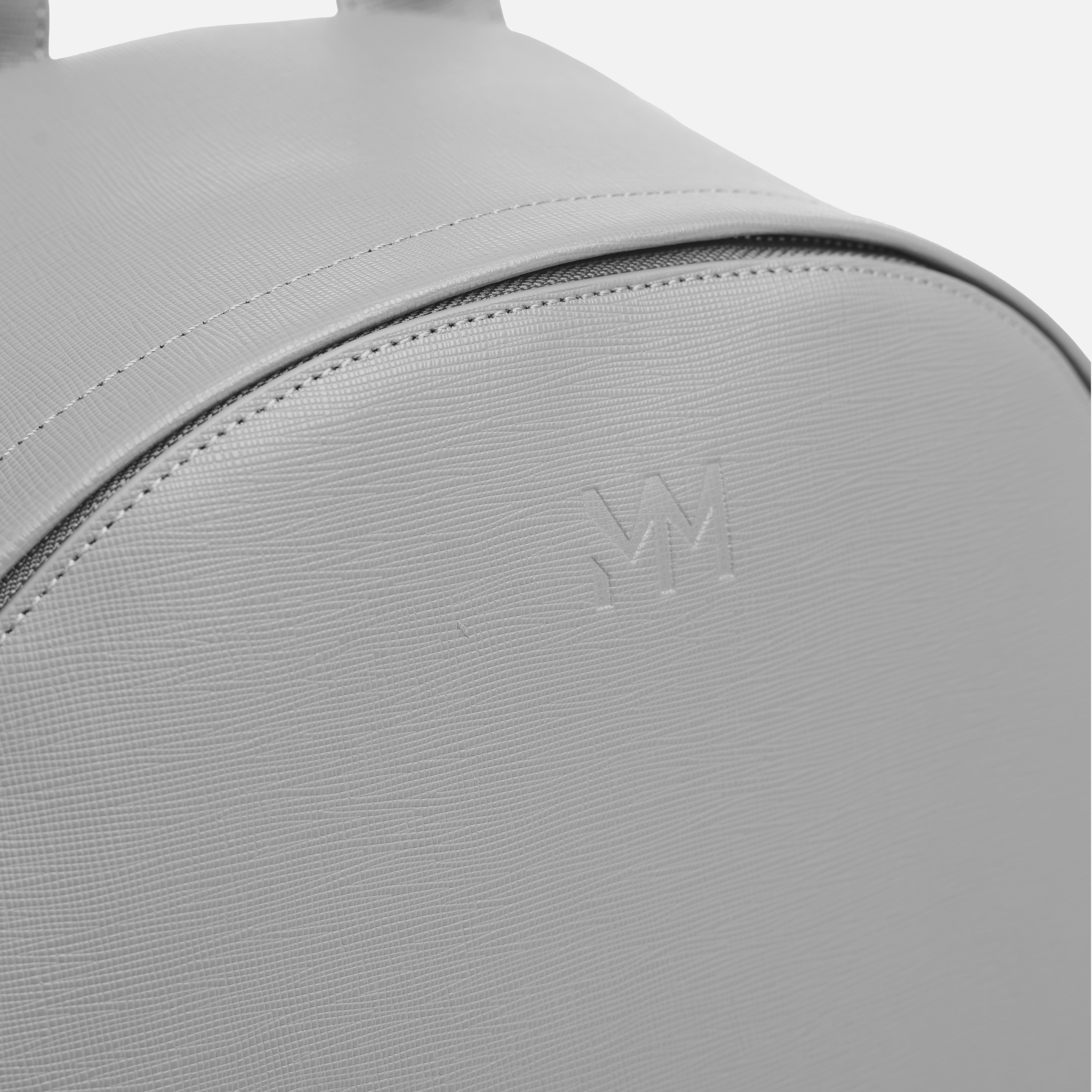 Nardo Grey Saffiano Leather Rucksack