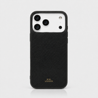 Black Saffiano iPhone Cases