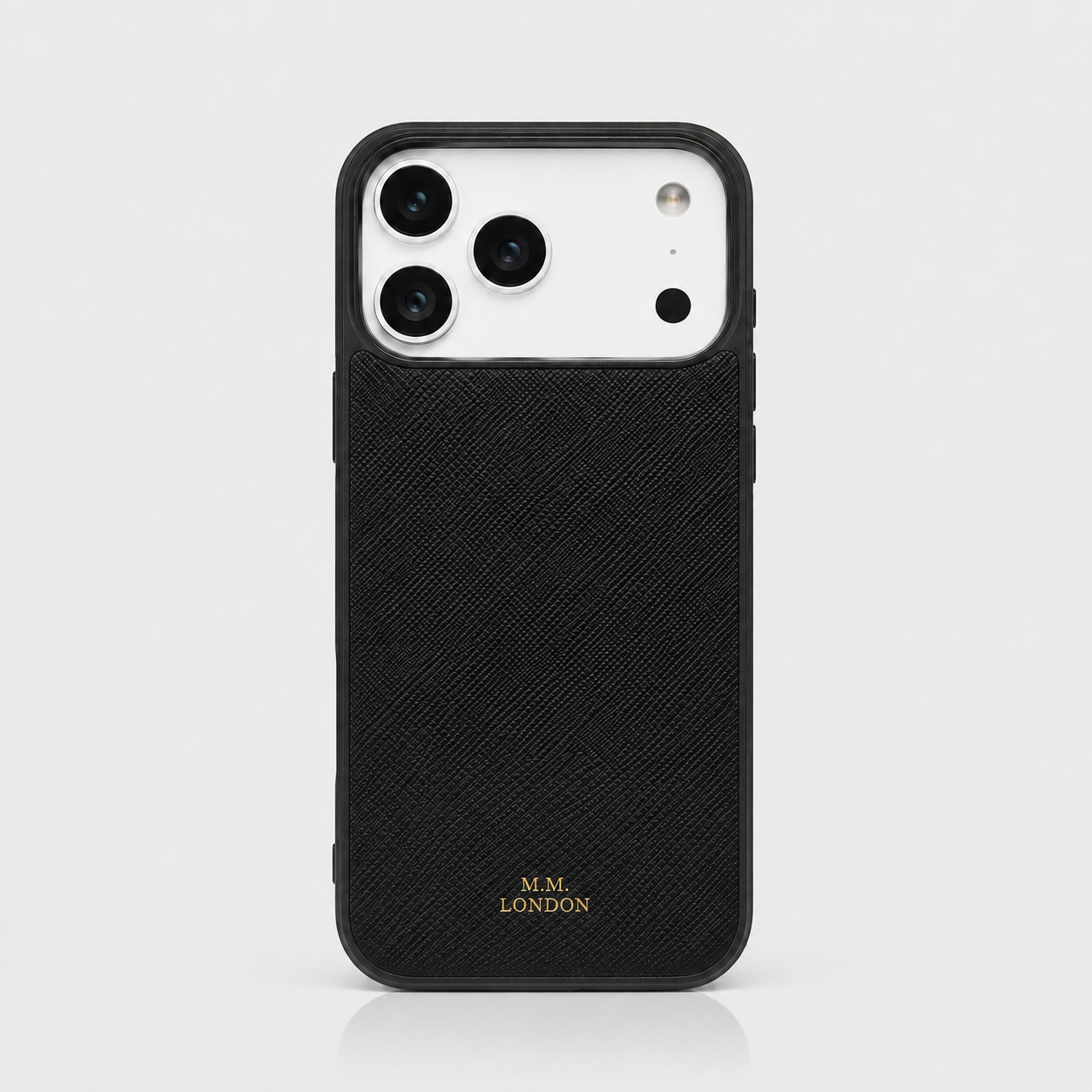 Black Saffiano iPhone Cases