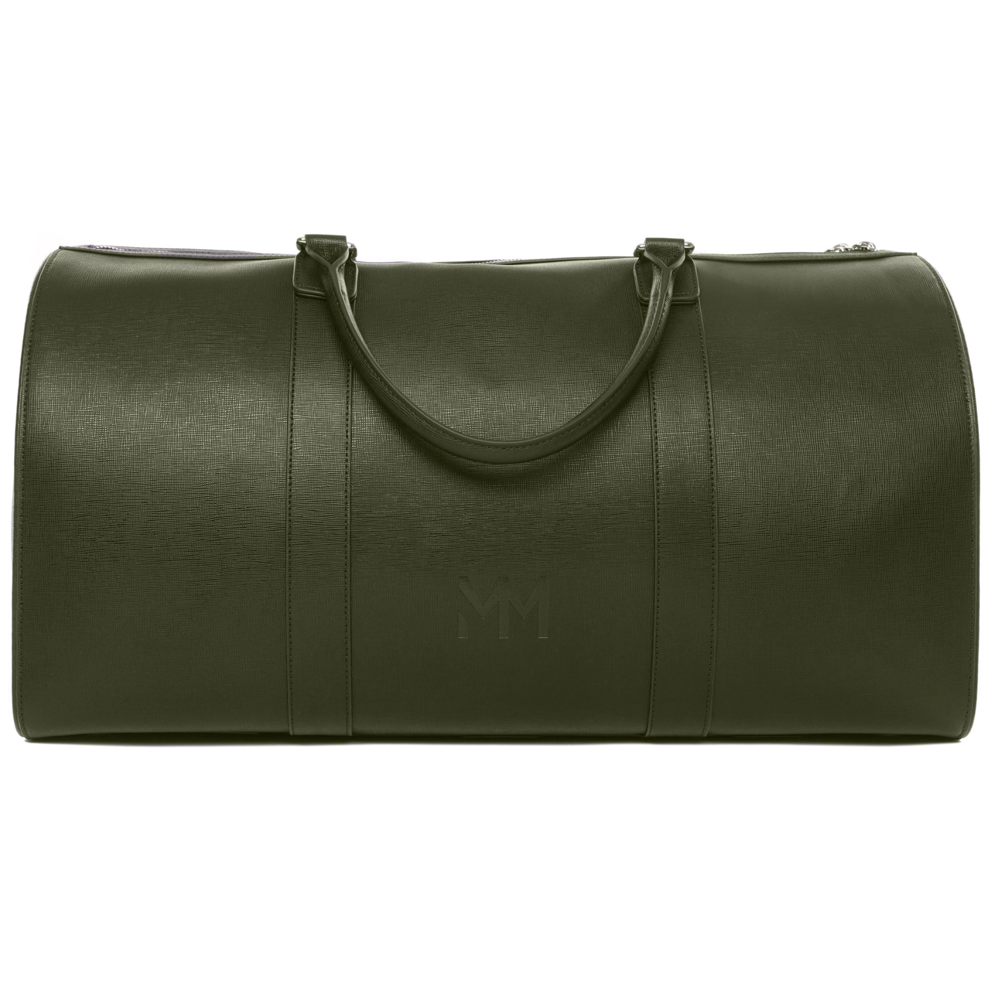 Olive Saffiano Duffle Bag