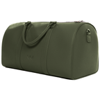 Olive Saffiano Duffle Bag