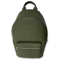 Olive Saffiano Leather Rucksack