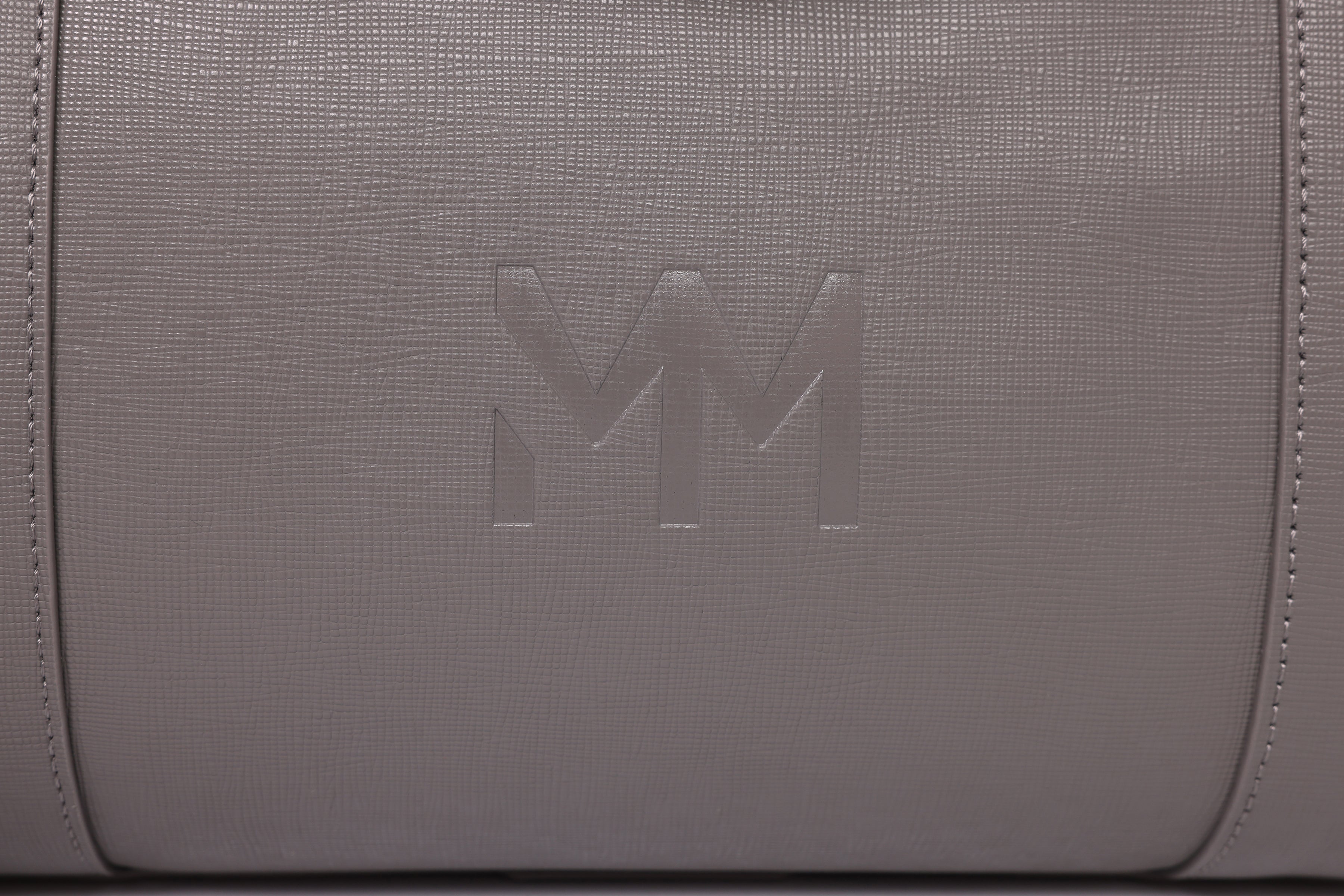 Nardo Grey Saffiano Duffle Bag