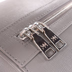 Nardo Grey Saffiano Duffle Bag