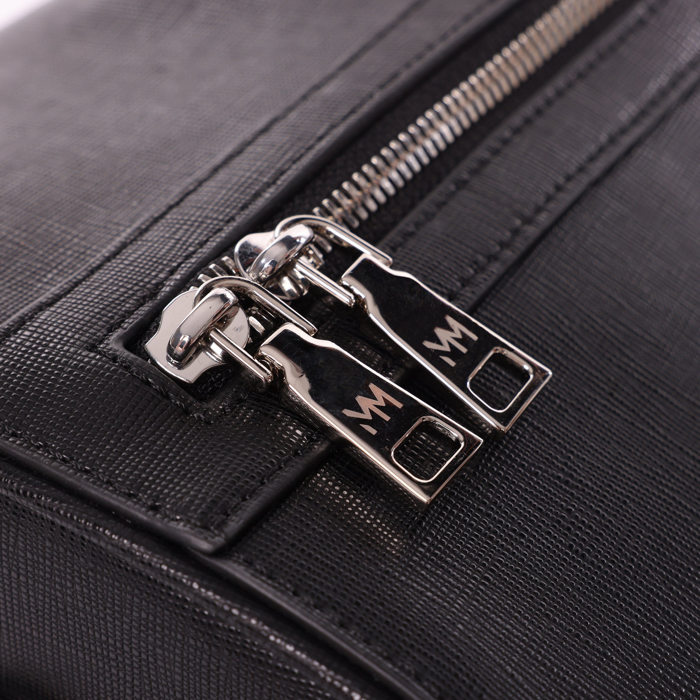 Black Saffiano Duffle Bag