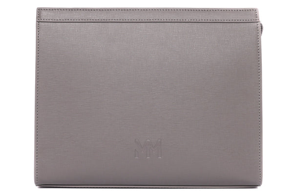 Nardo Grey Saffiano Travel Bag