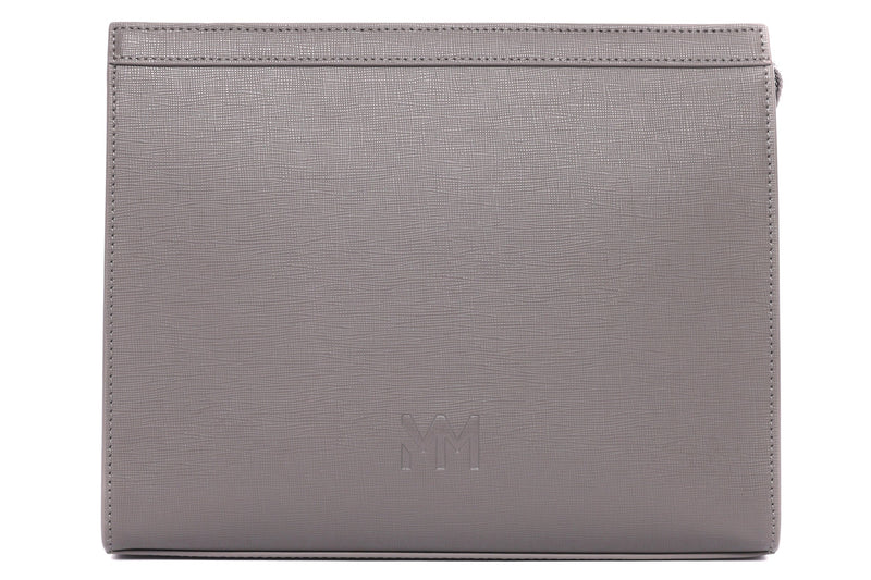 Nardo Grey Saffiano Travel Bag