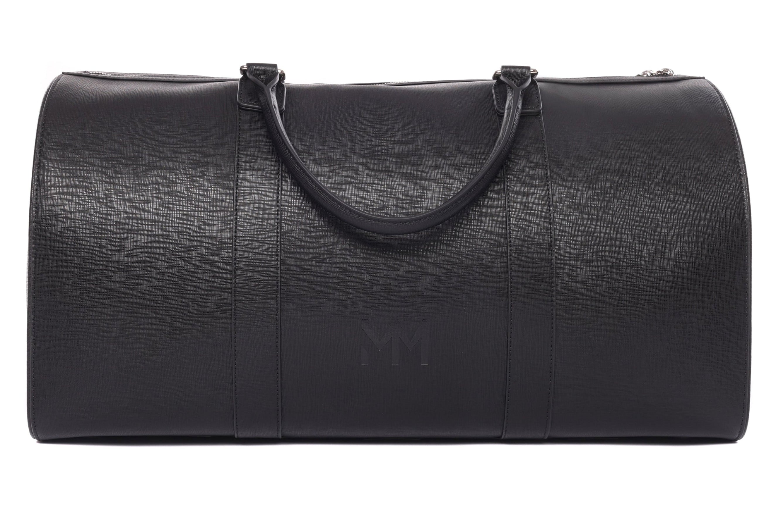 Black Saffiano Duffle Bag