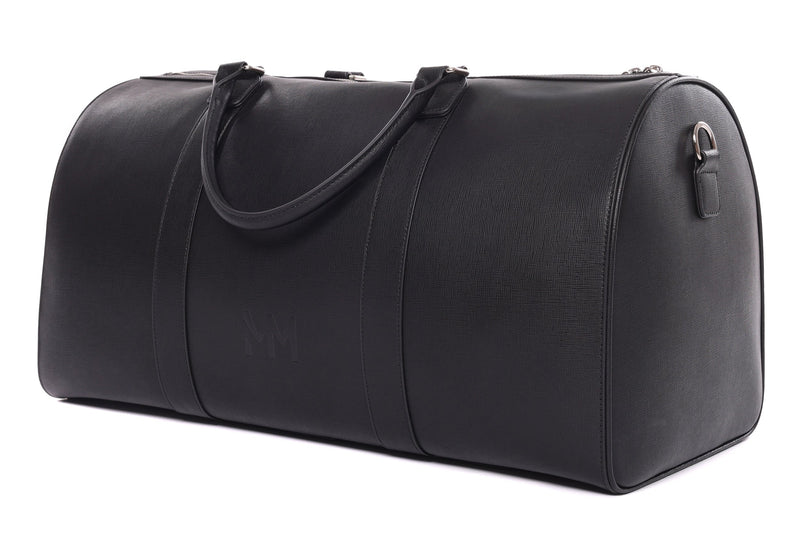 Black Saffiano Duffle Bag