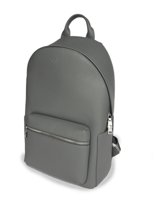 Nardo Grey Saffiano Leather Rucksack