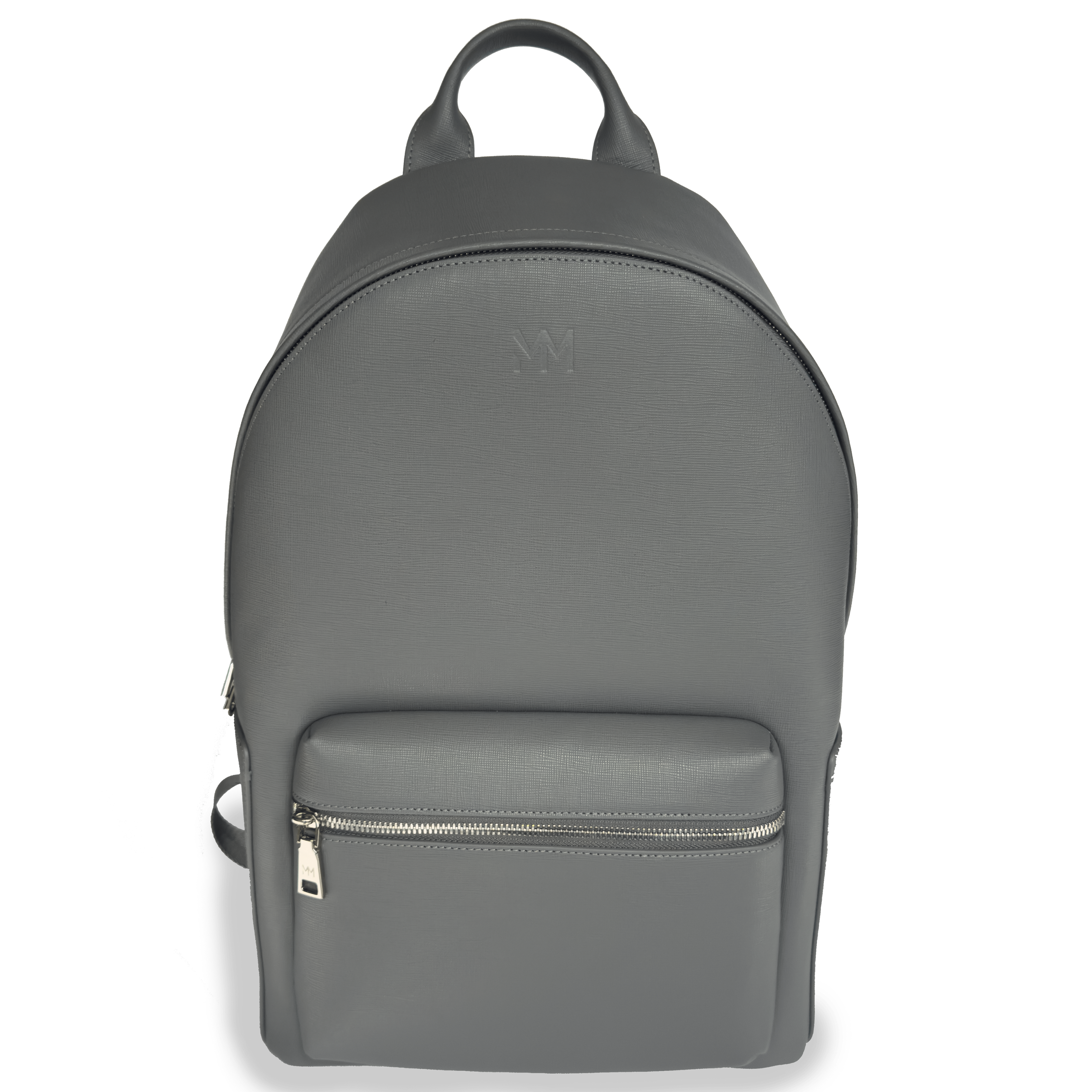 Nardo Grey Saffiano Leather Rucksack