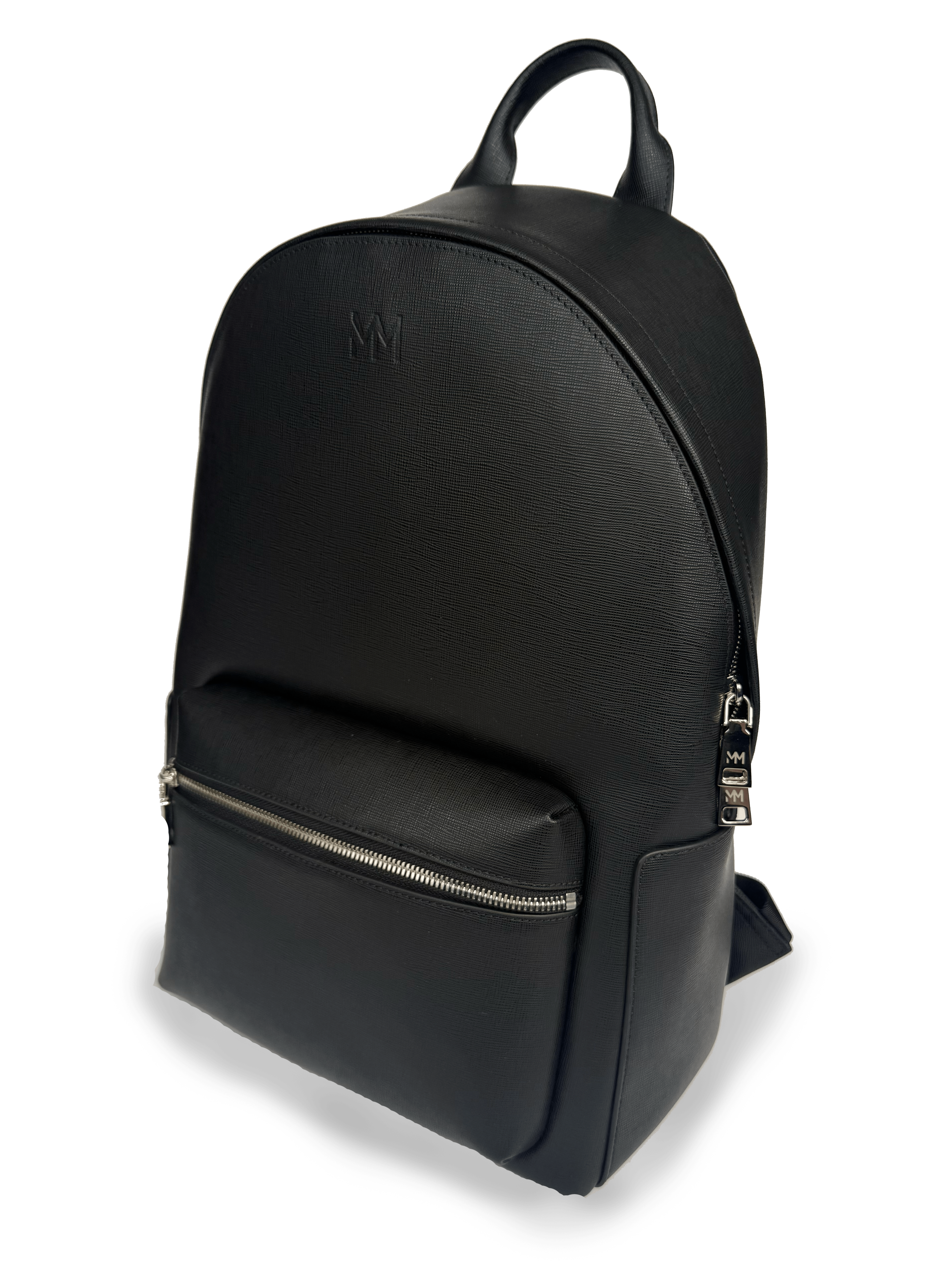 Black Saffiano Leather Rucksack