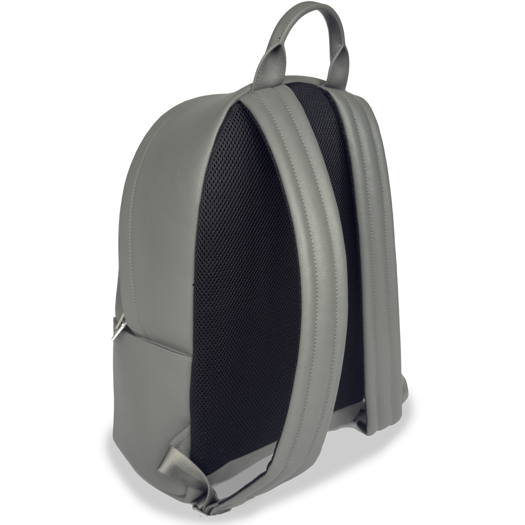 Nardo Grey Saffiano Leather Rucksack