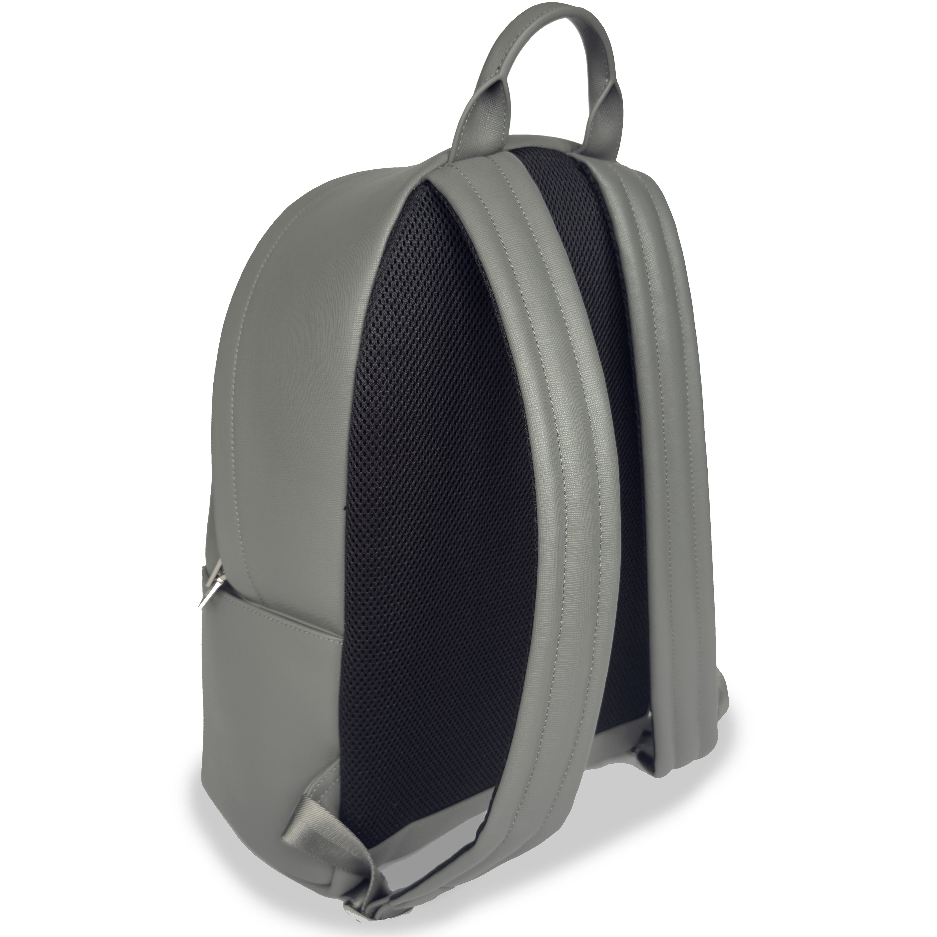 Nardo Grey Saffiano Leather Rucksack