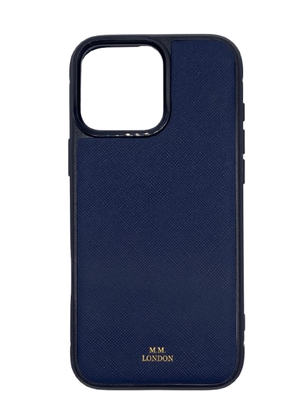 Blue Saffiano iPhone Cases