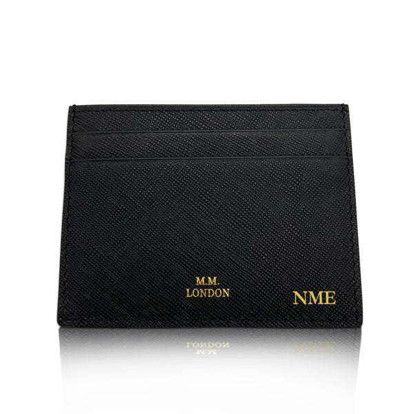 Black Saffiano Card Holder