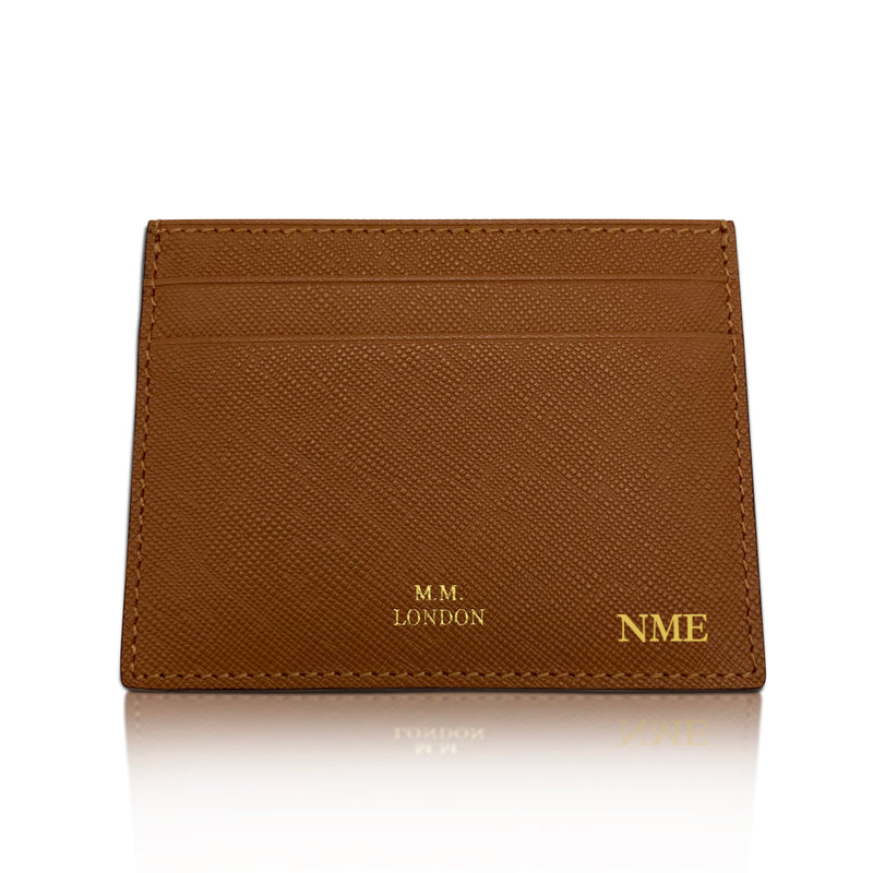 Brown Saffiano Card Holder