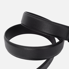 Black Saffiano Leather Belt