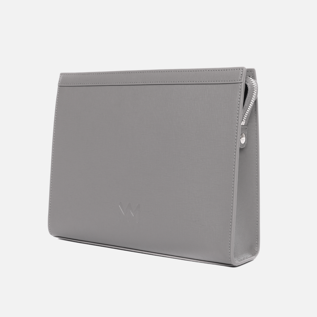 Nardo Grey Saffiano Travel Bag
