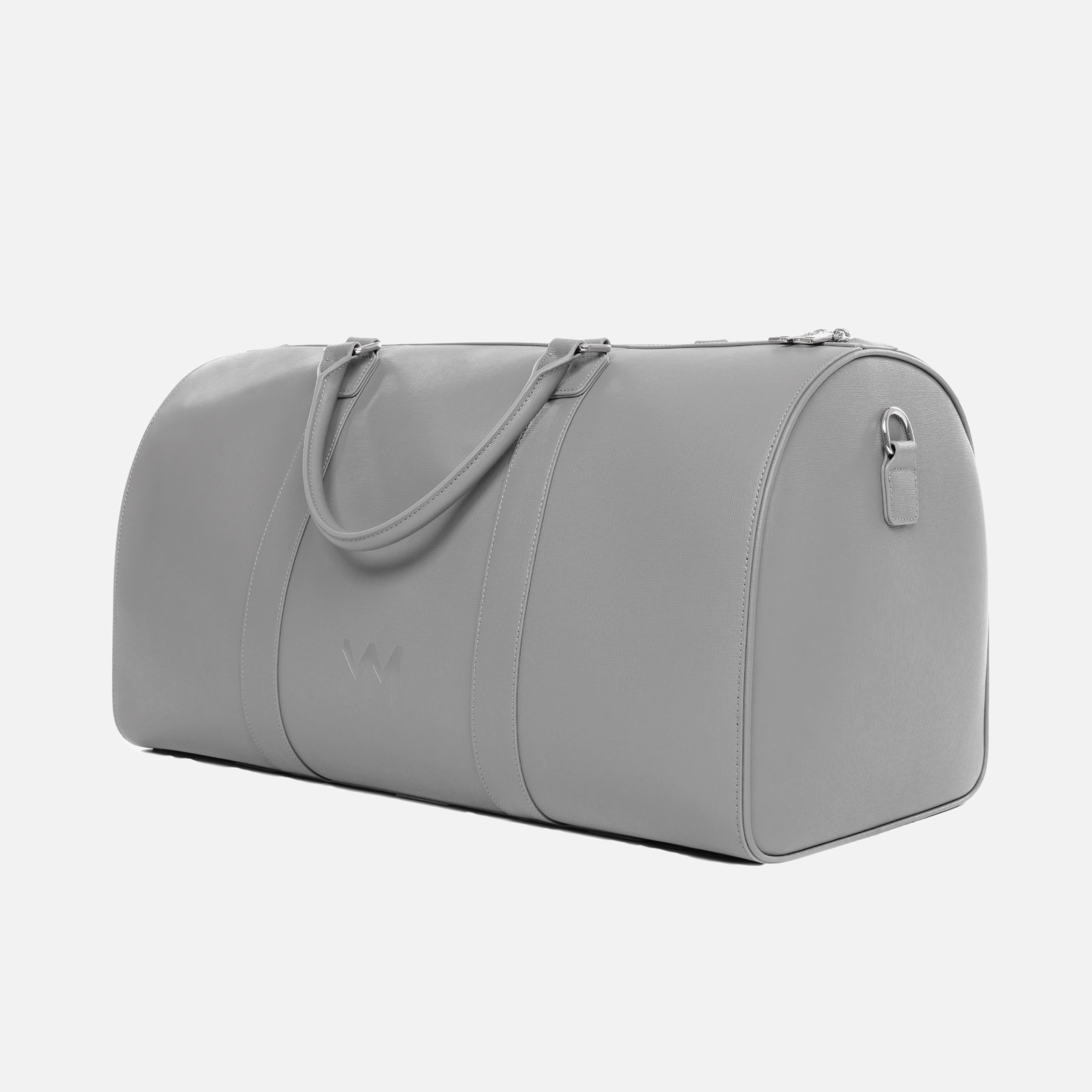 Nardo Grey Saffiano Duffle Bag