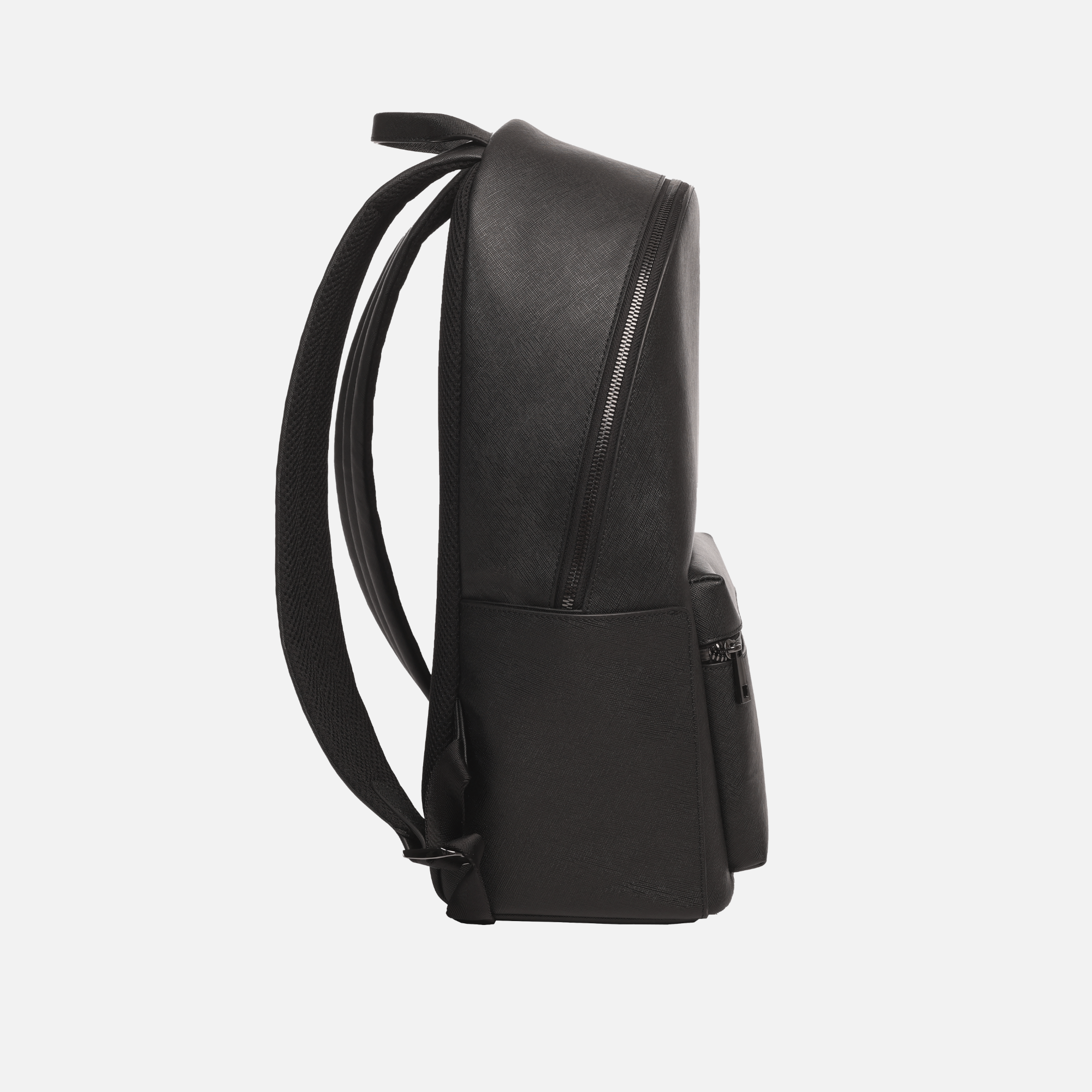 Black Saffiano Leather Rucksack