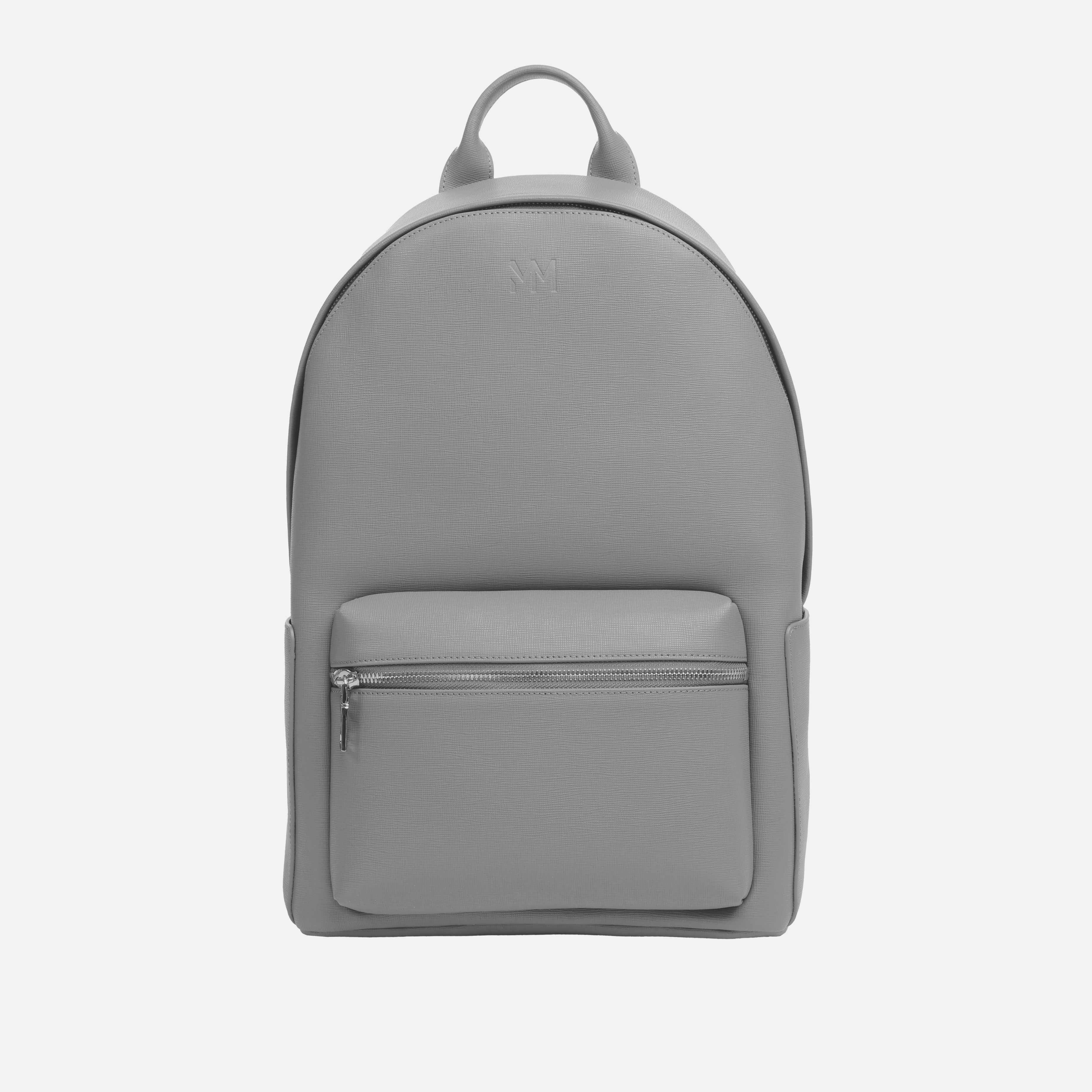 Nardo Grey Saffiano Leather Rucksack