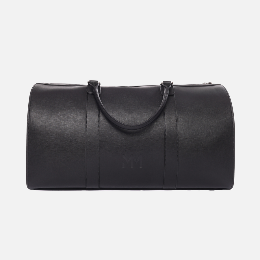 Black Saffiano Duffle Bag
