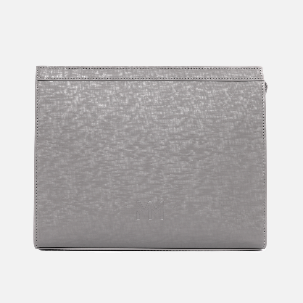 Nardo Grey Saffiano Travel Bag