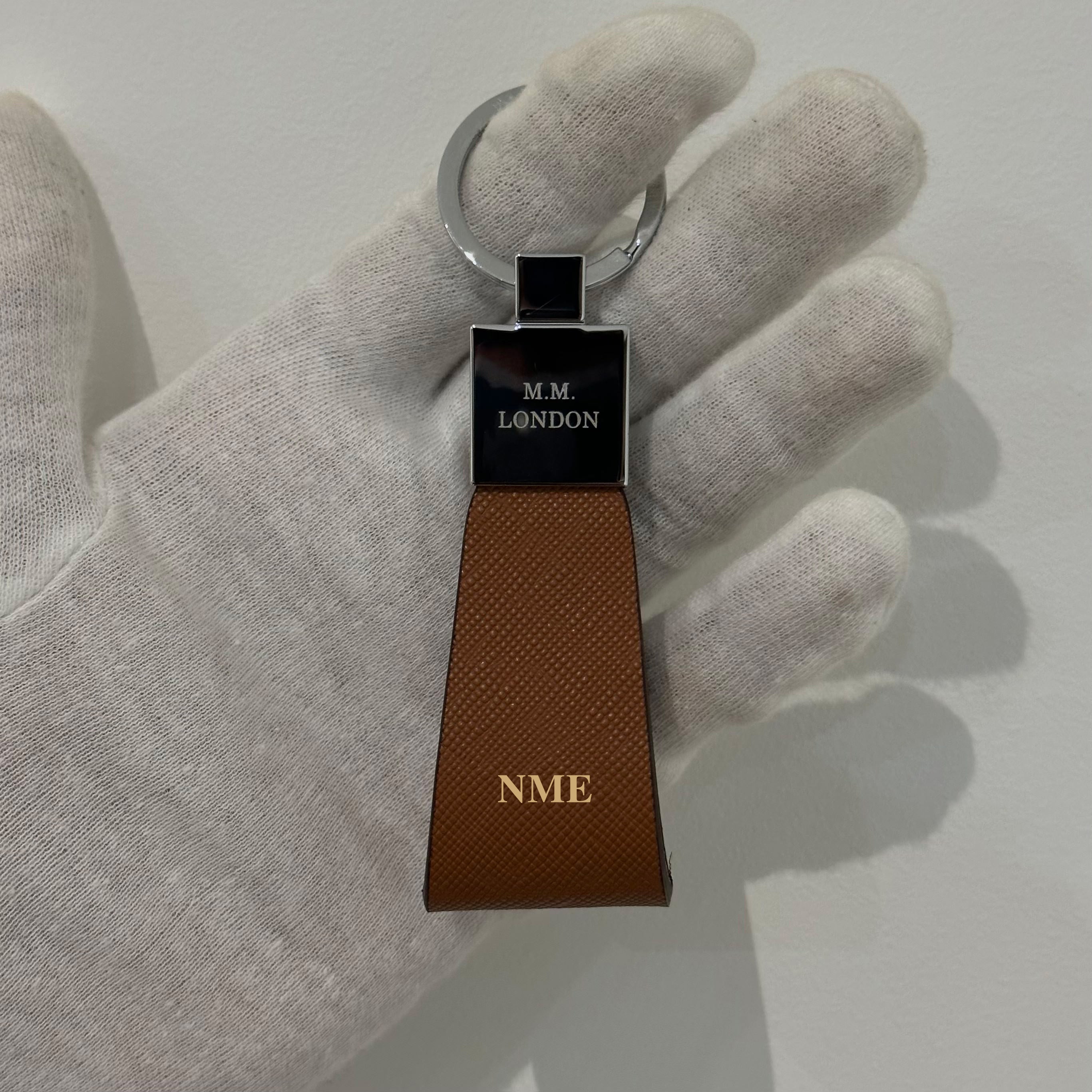 Brown Saffiano Key Holders