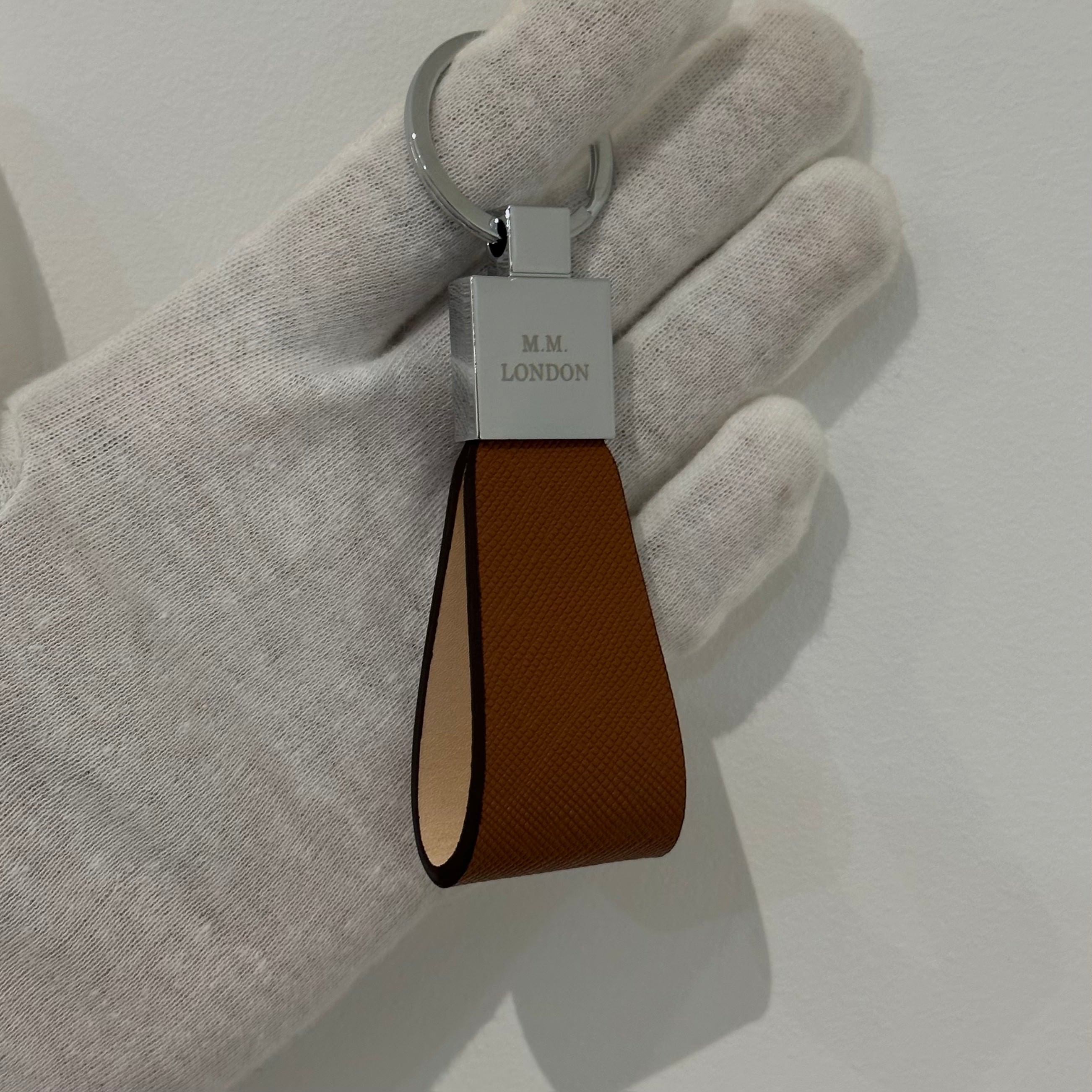 Brown Saffiano Key Holders