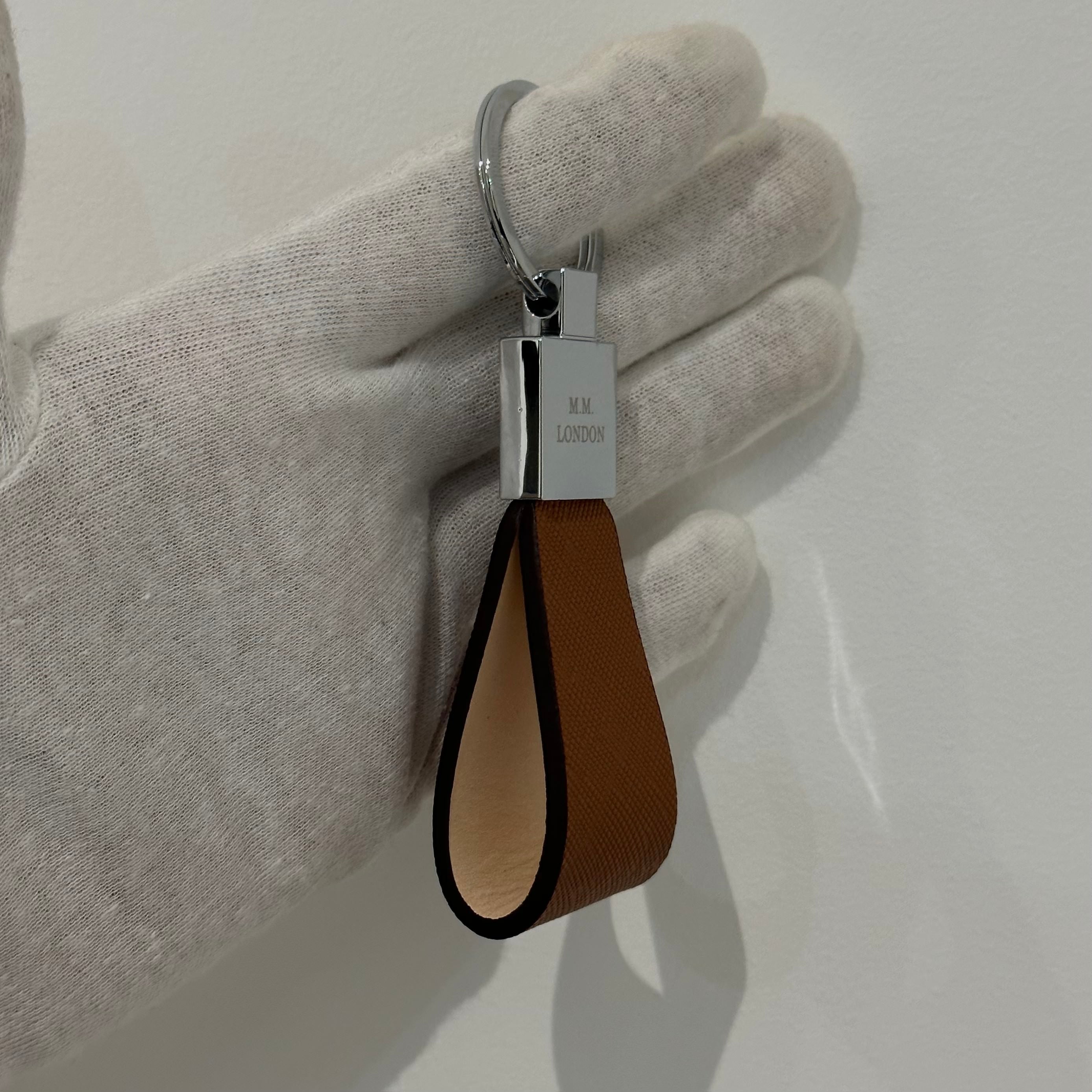 Brown Saffiano Key Holders