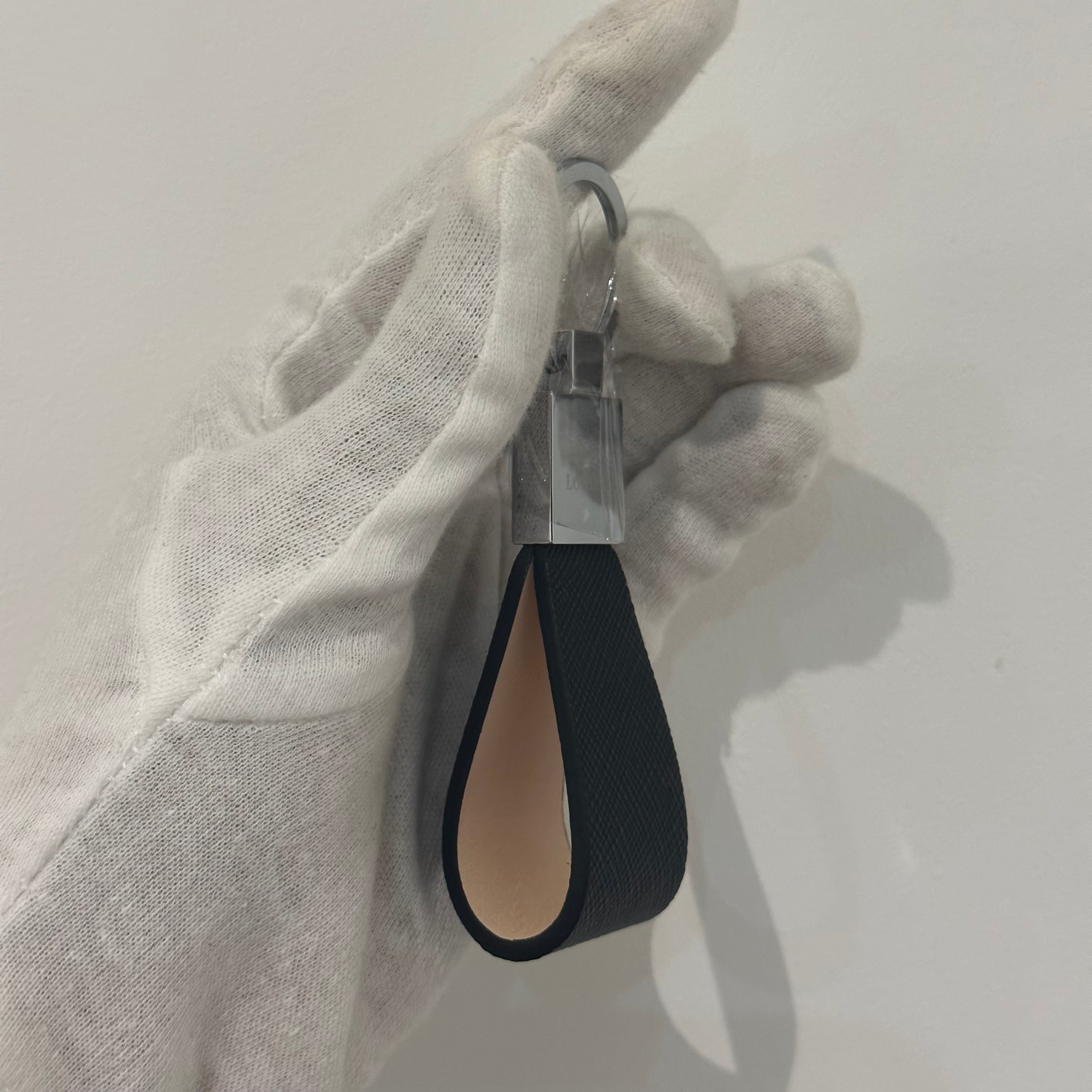 Black Saffiano Key Holder