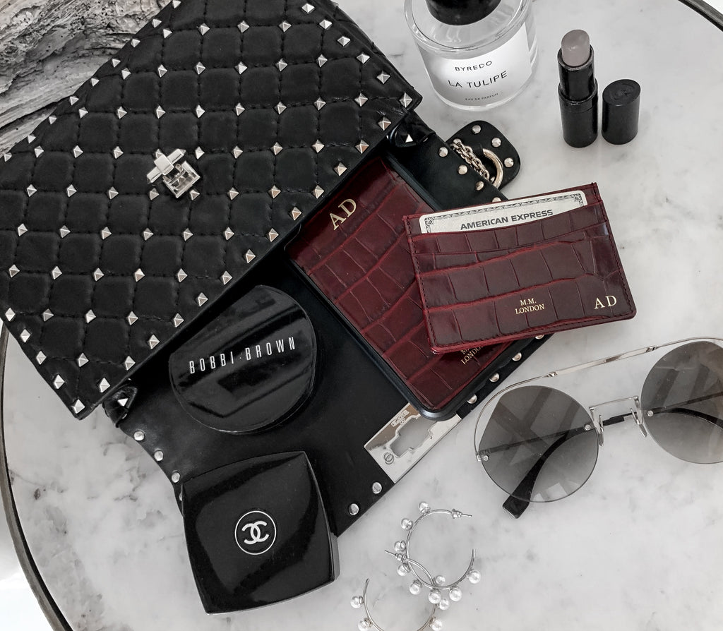 Burgundy Card Holder