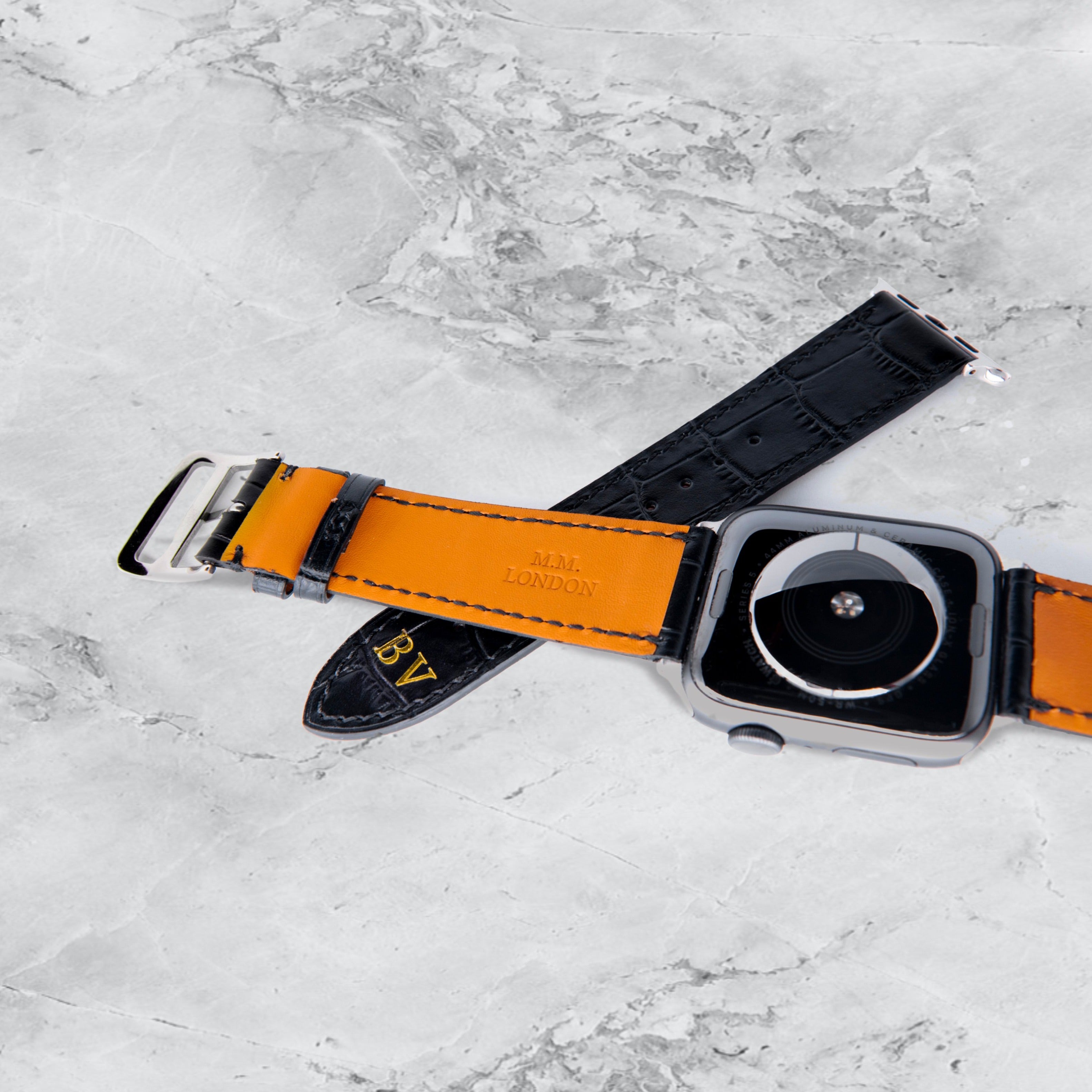 Black Apple Watch Strap (42/44mm) - Matte Finish